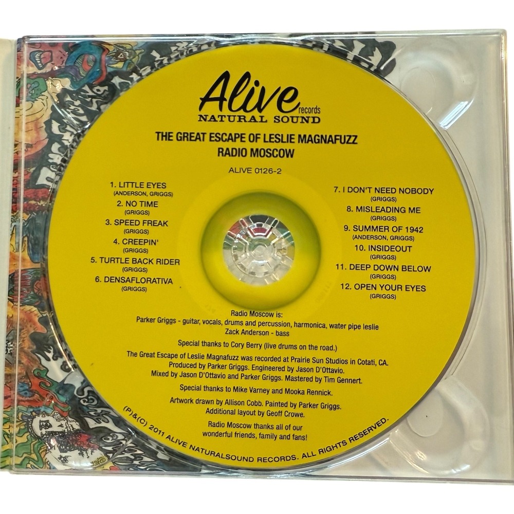 Radio Moscow The‎ Great Escape of Leslie Magnafuzz ALIVE 0126-2 CD Album - Picture 4 of 5